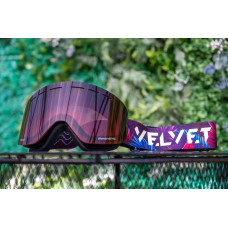 Purple&red перехідне затемнення 27.5% s2 лінза до гірськолижної маски Velvet на магнітах
