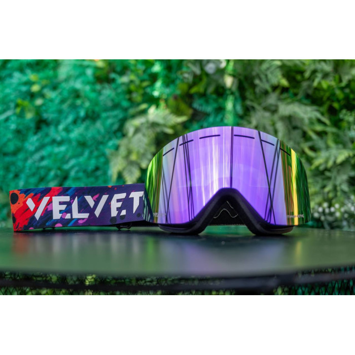 Purple 22% s2 лінза до гірськолижної маски Velvet на магнітах 